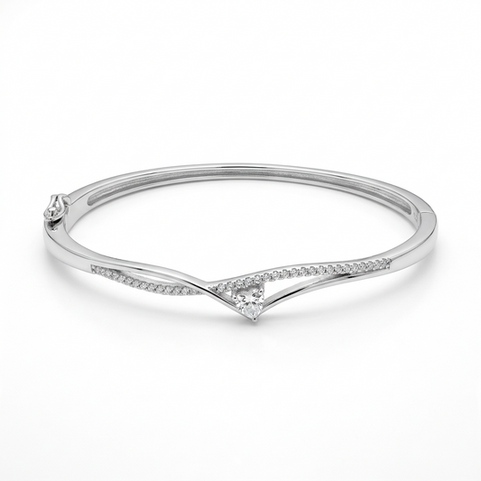silver kada bracelet