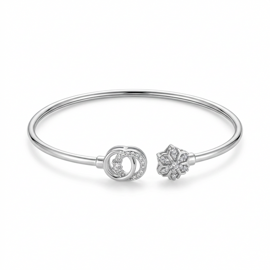 silver kada bracelet