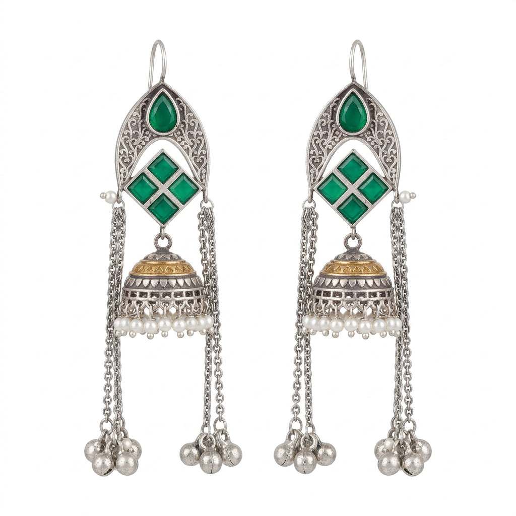 Oxidised Jhumki