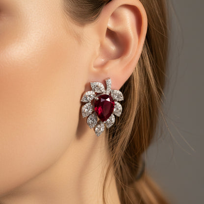 Diamond Spade Earrings