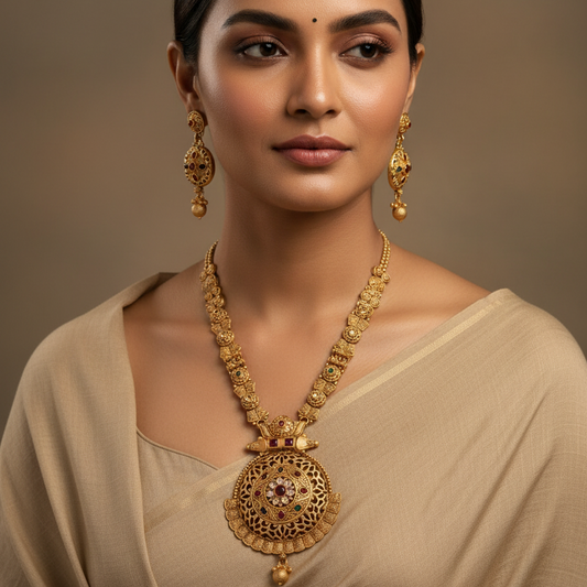 Ethereal Antique Long Necklace Set