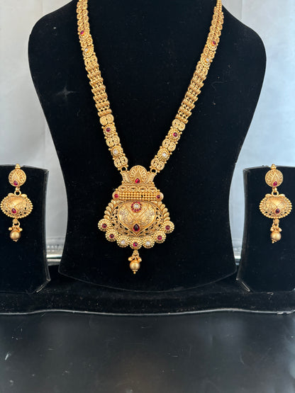 Elegant Antique Long Necklace Set
