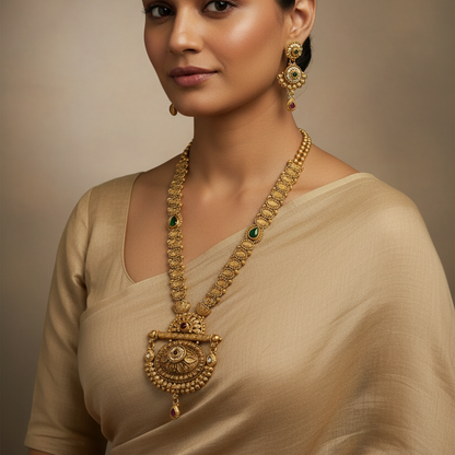 Majestic Antique Long Necklace Set