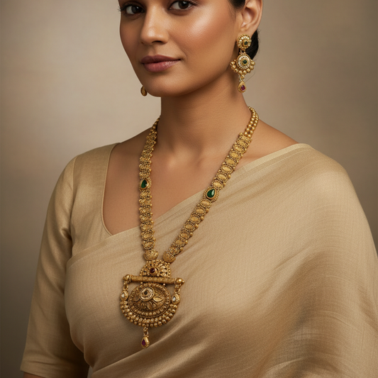 Majestic Antique Long Necklace Set