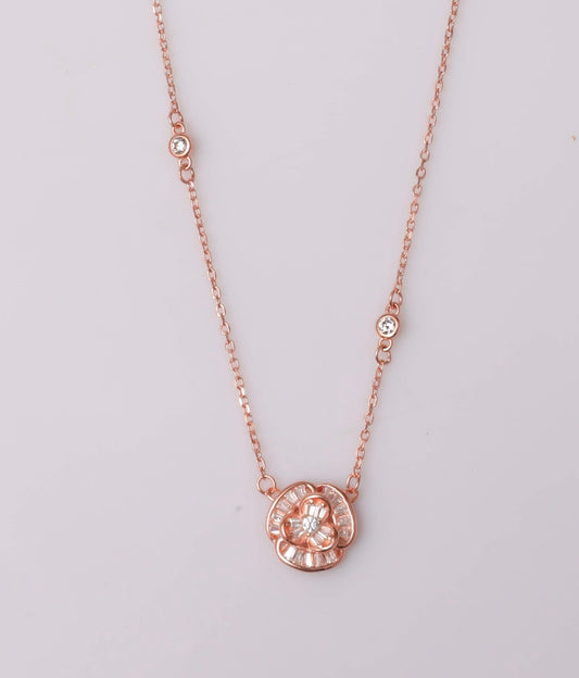 92.5 rose gold silver chain