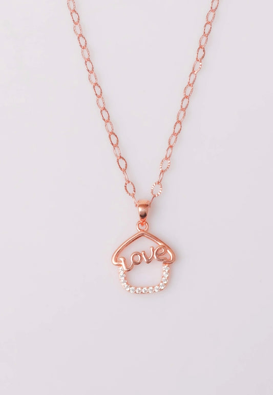 92.5 rose gold silver chain