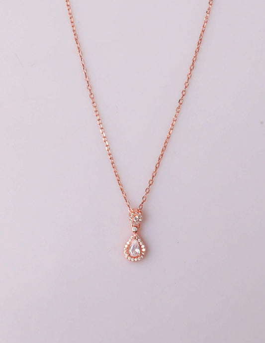 92.5 rose gold silver chain