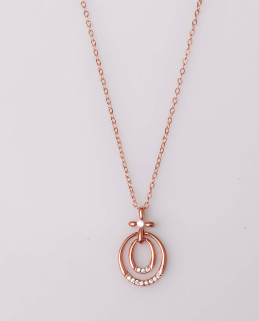 92.5 rose gold silver chain