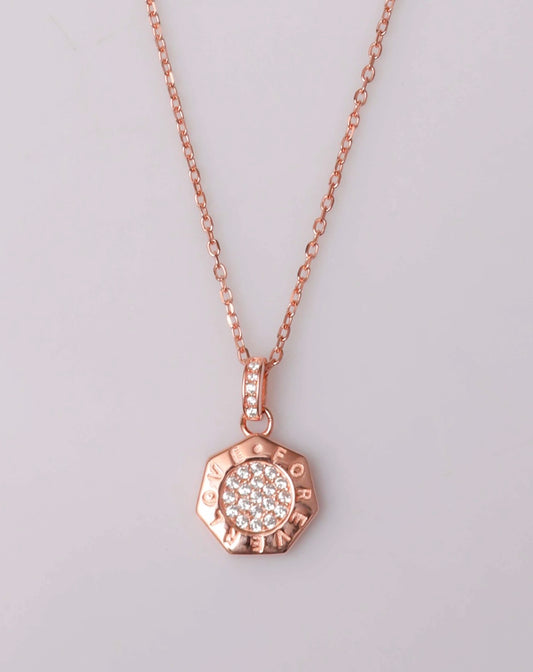 92.5 rose gold silver chain