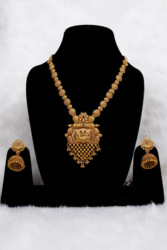 Temple long Necklace Set