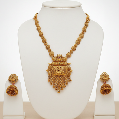 Temple long Necklace Set