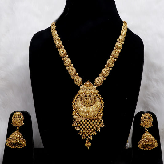 Temple long Necklace Set