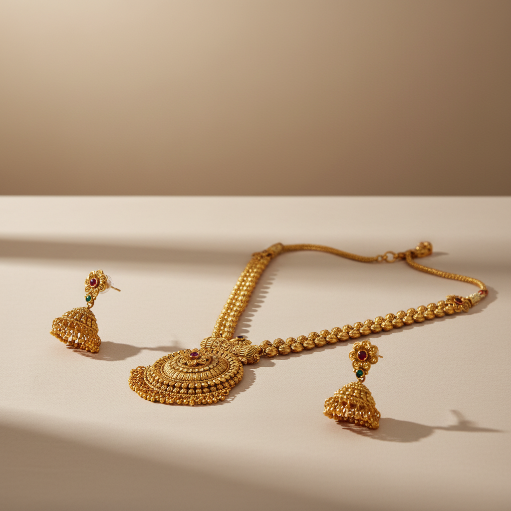 Antique long Necklace Set