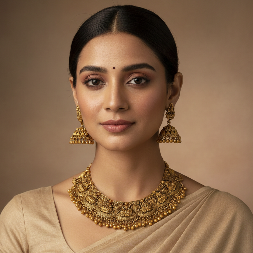 TEMPLE NECKLACE SET