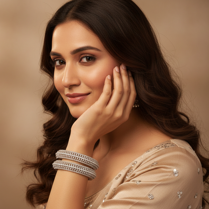 Graceful Diamond Bangles