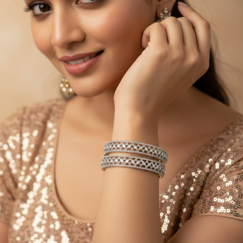 Charming Diamond Bangles