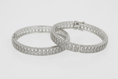 Ornate Diamond Bangles