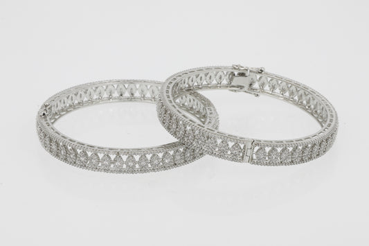Ornate Diamond Bangles