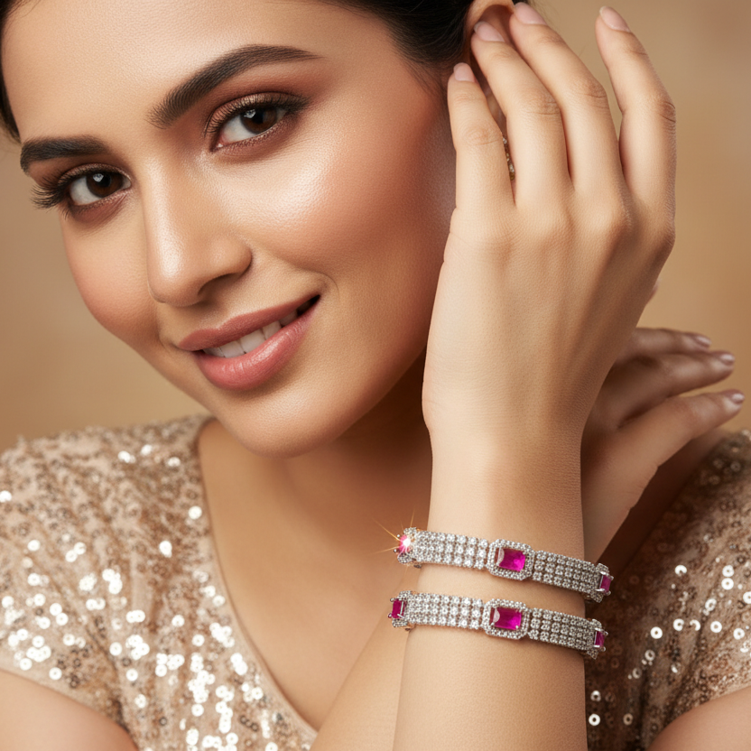 Radiant Diamond Bangles