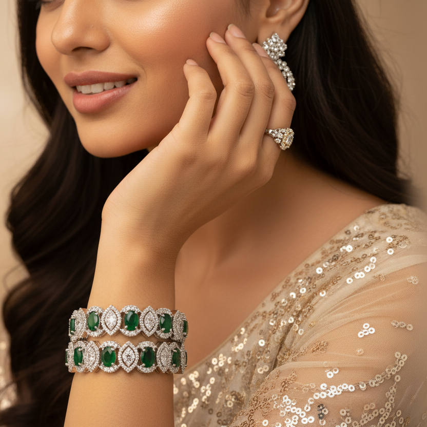 Opulent Diamond Bangles