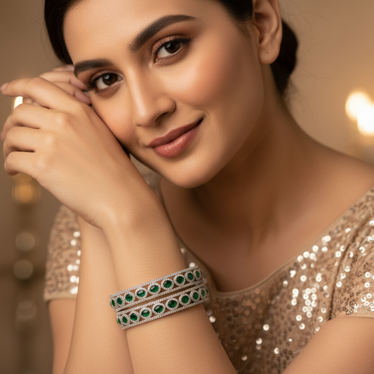 Dazzling Diamond Bangles