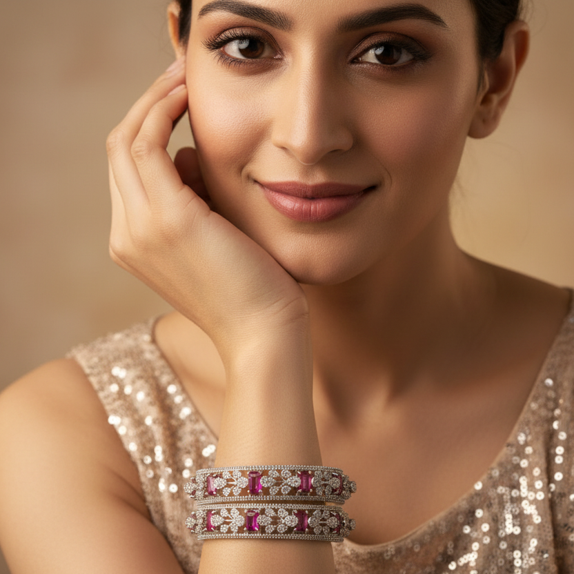 Glamorous Diamond Bangles