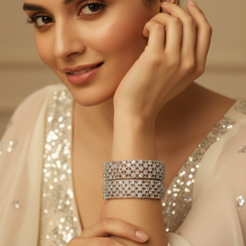 Elegant Diamond Bangles