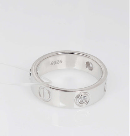 Eterna Unisex 92.5 Sterling Silver Band