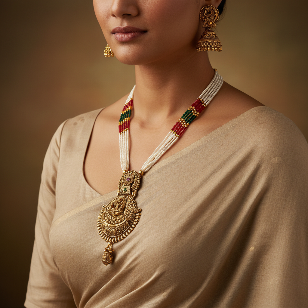 Temple Necklace Set