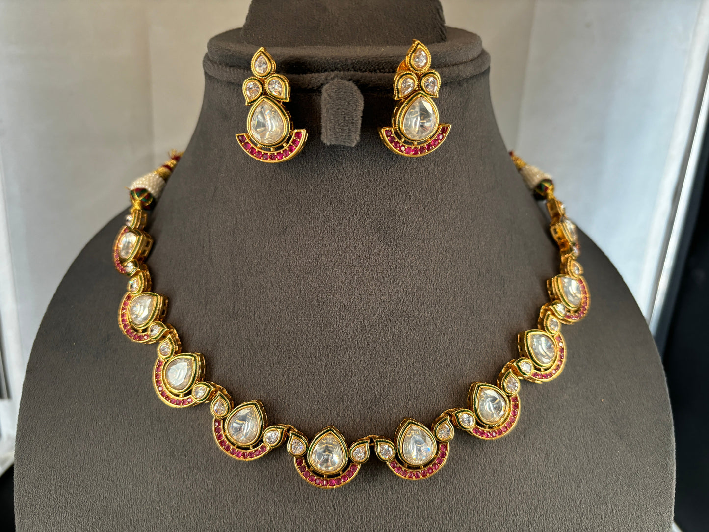 Kundan Necklace with Ruby