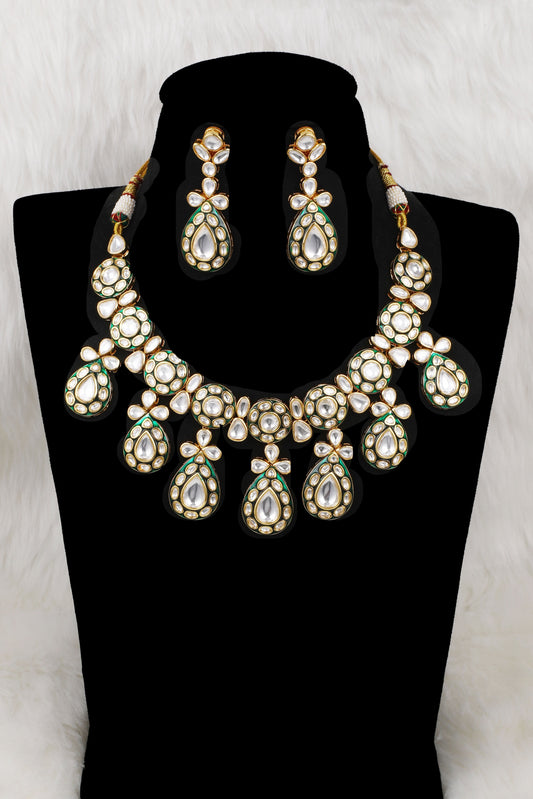 Majestic Pearl and Kundan Necklace