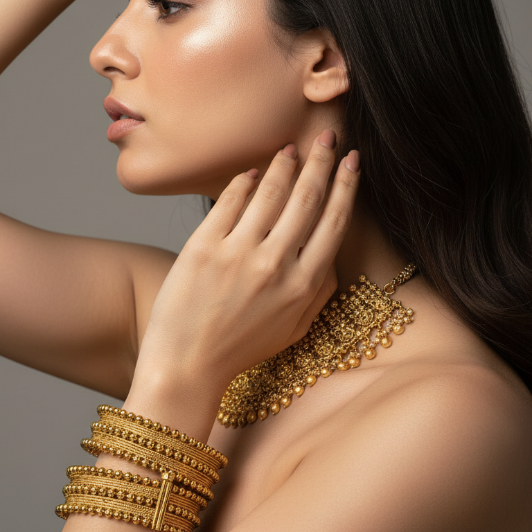 Ornate Shine Bangles