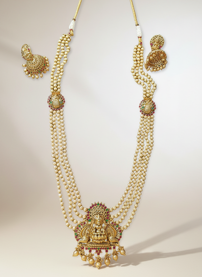 Regal Lakshmi Temple Long Set