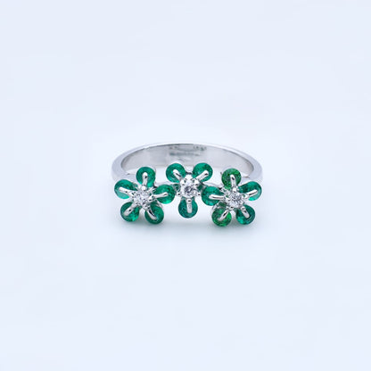 Daisy Emerald Lane 92.5 Sterling Silver Ring