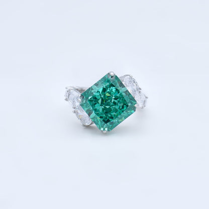 Emerald Empress 92.5 Sterling Silver Ring