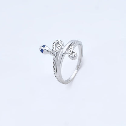 Naga Blue Eye 92.5 Sterling Silver Ring
