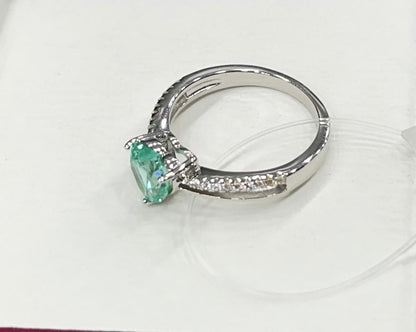 Emerald Radiance 92.5 Sterling Silver Ring