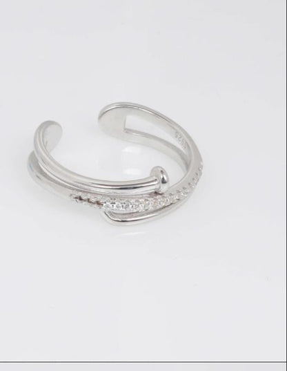 TwineBar Adjustable 92.5 Sterling Silver Ring
