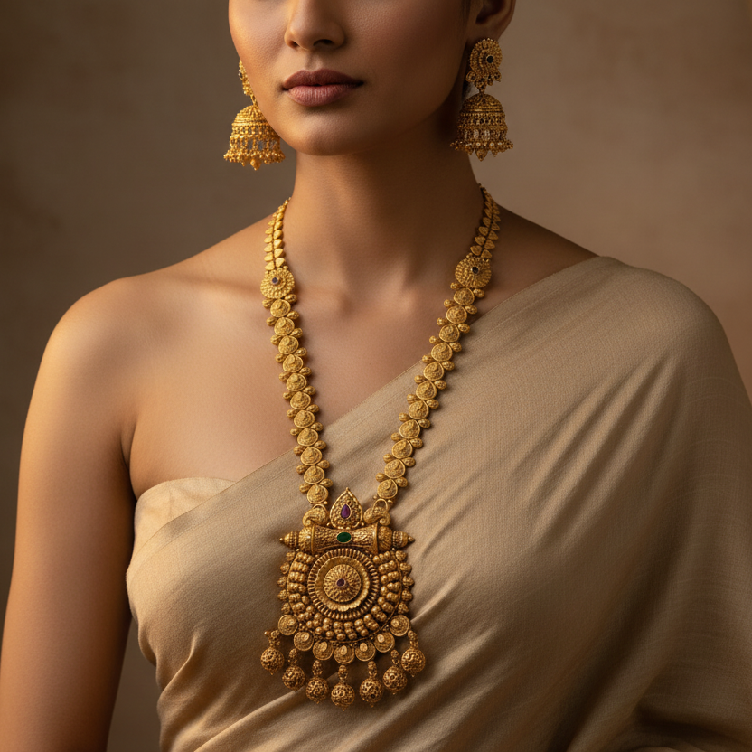 Antique Long Necklace Set